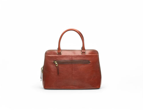 sac à main cabas en cuir katana marron