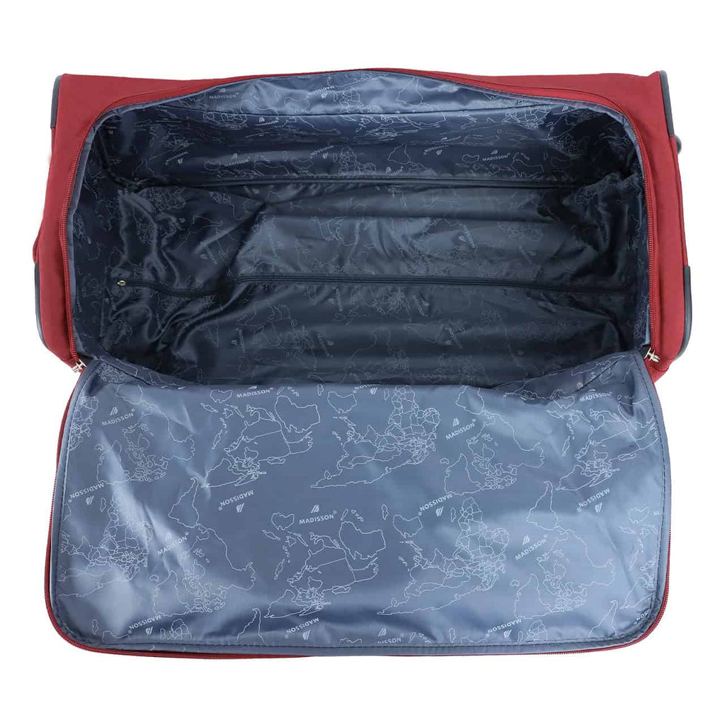 Sac de voyage XXL à roulettes Madisson Prague 84 cm - Vue de haut ouverture