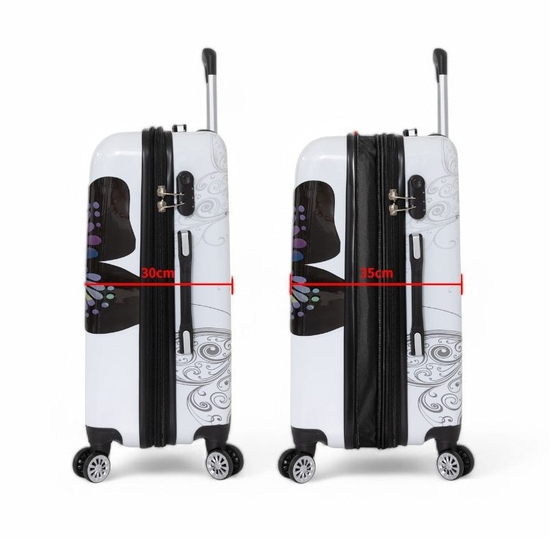 Valise rigide extensible 75 cm Bali de Madisson blanc