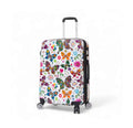 Valise rigide 67 cm Madisson Kyoto vue de face avec imprimé papillons et fleurs