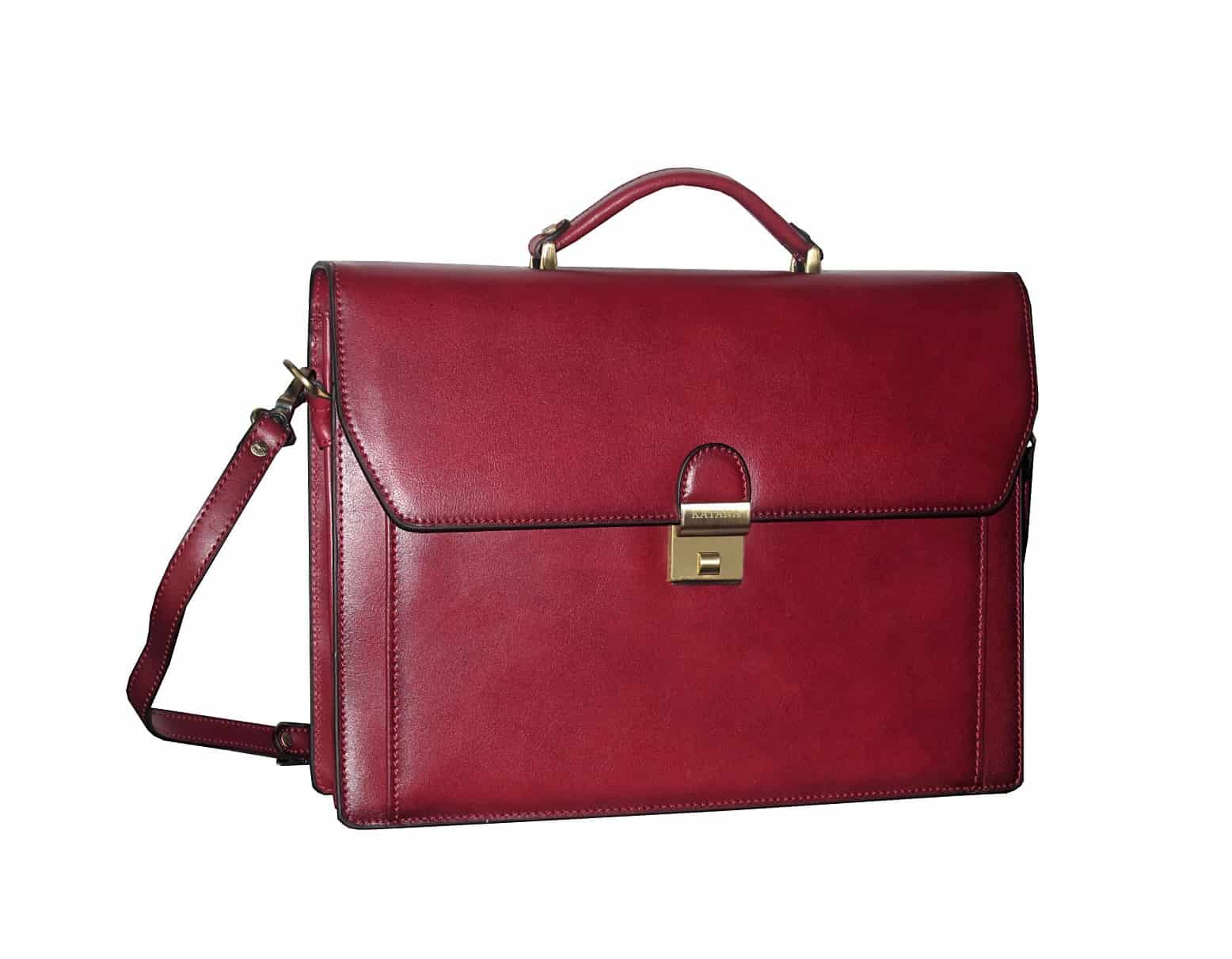 cartable en cuir pas cher katana rouge 63025R