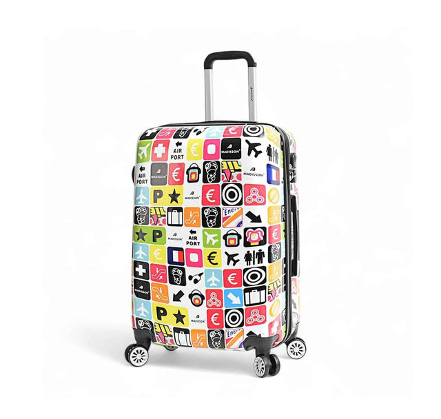 valise rigide 67 cm Madisson Travel Picto- vue de face
