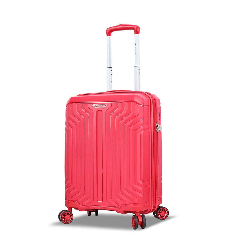 Valise cabine rouge Snowball Malaga 55x38x25 cm vue de face