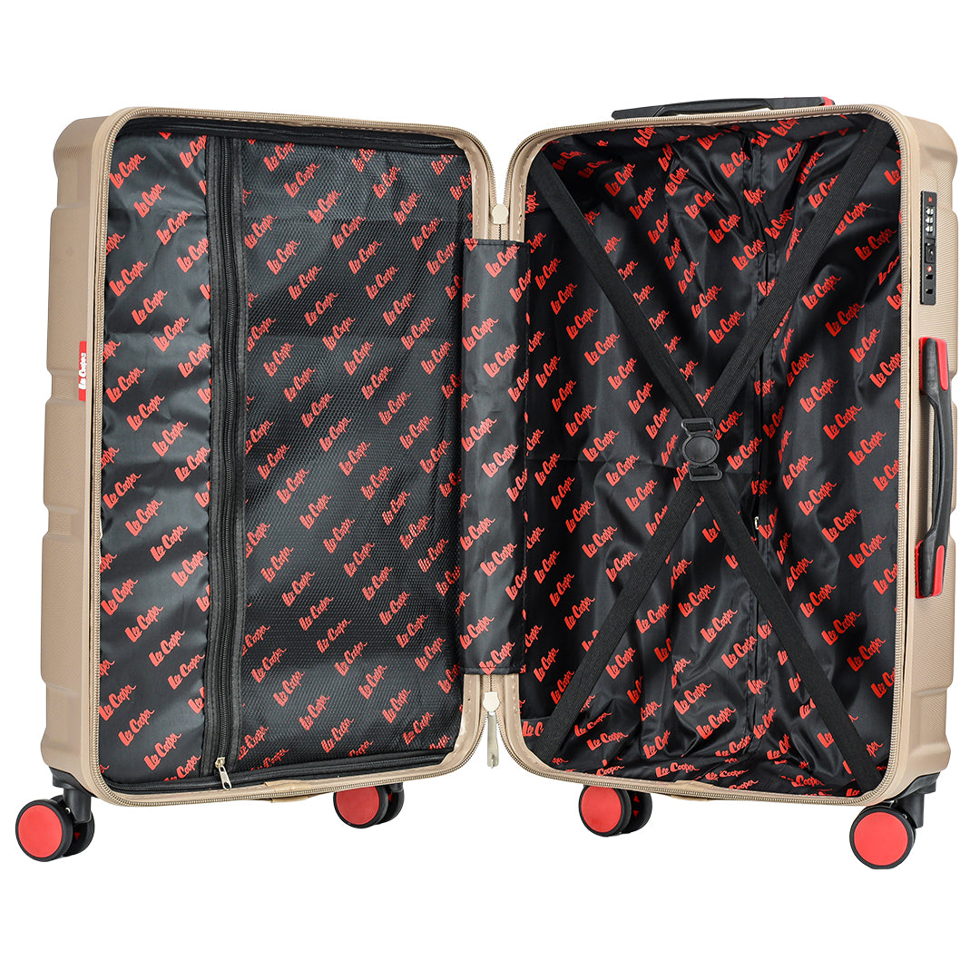 valise rigide moyenne 77 cm en abs Lee Cooper taupe
