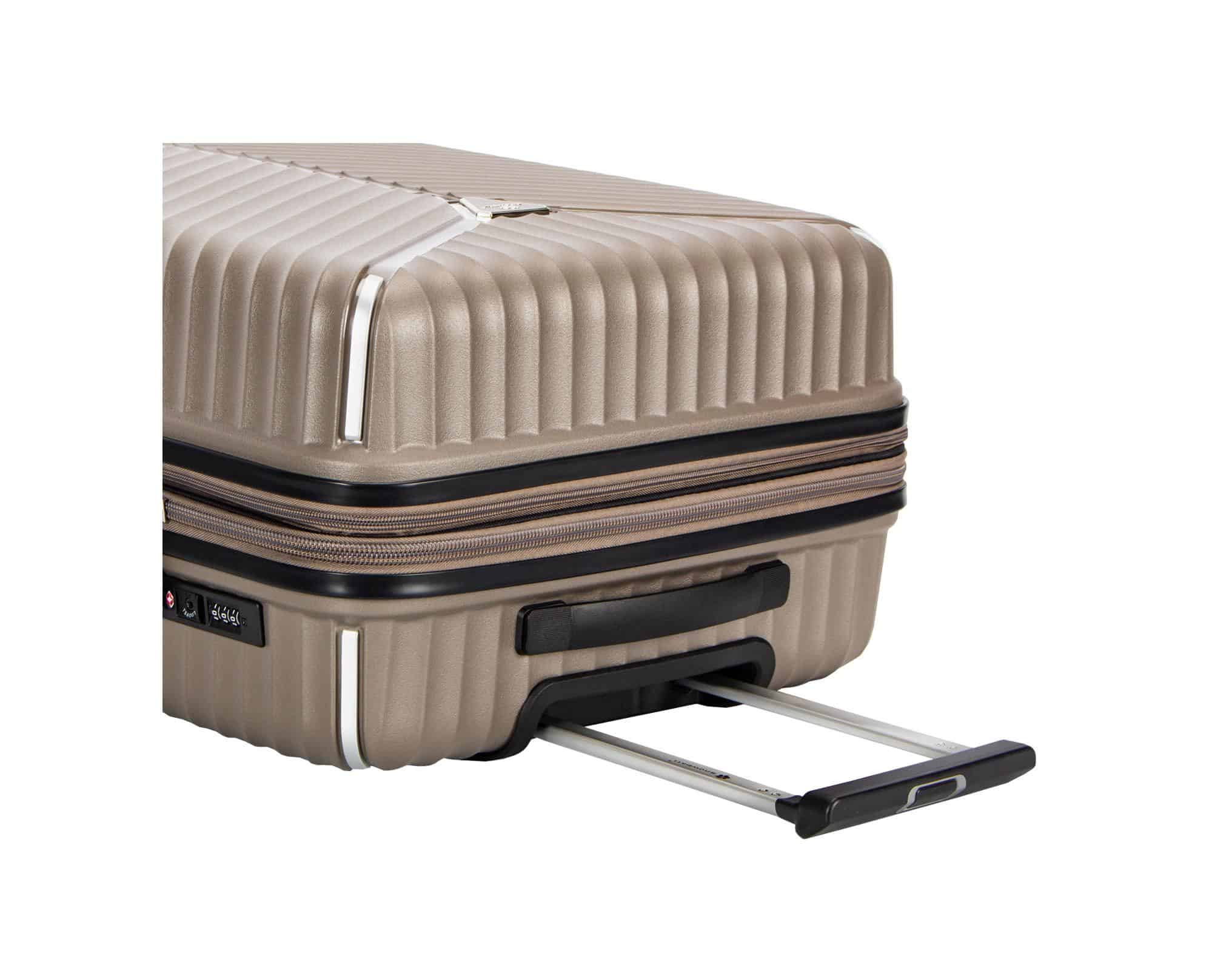 valise moyenne rigide rouge