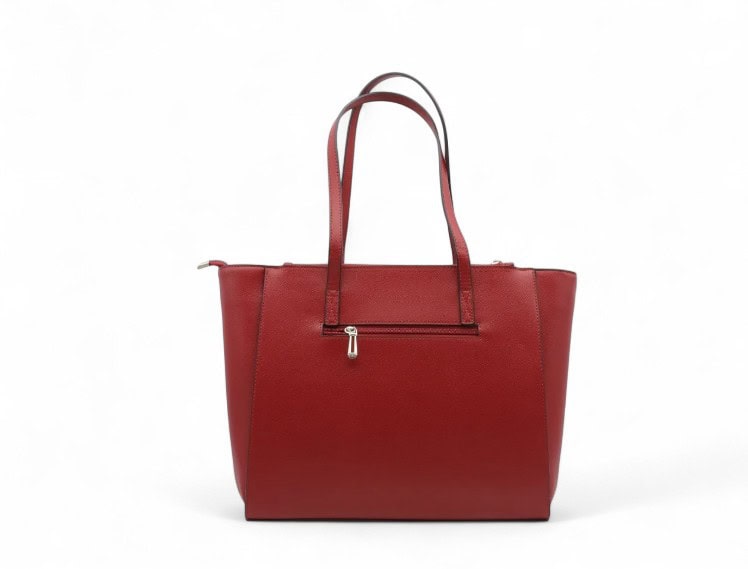 Sac cabas A4 à 3 compartiments pour femme Alice rouge-vue arrière