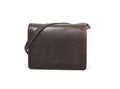 Besace en cuir gras A4 pour homme et femme Katana 36107 marron - vue de face