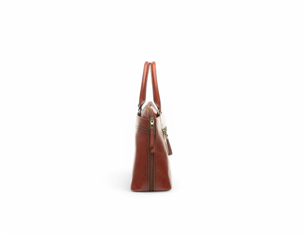 sac à main cabas en cuir katana marron