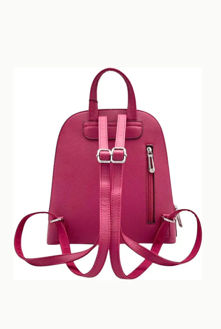 sac à dos de ville femme pas cher rose