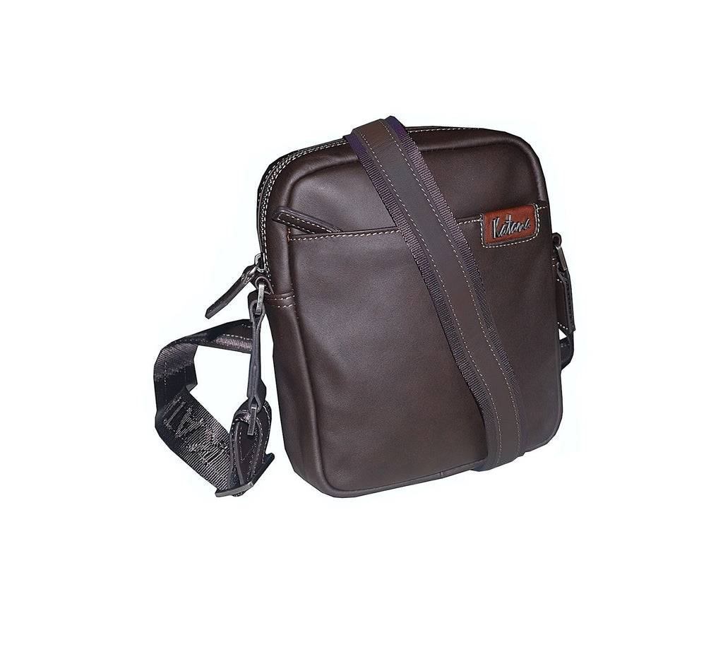 sacoche en cuir choco