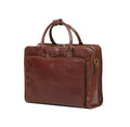 Cartable en cuir ordinateur marron katana