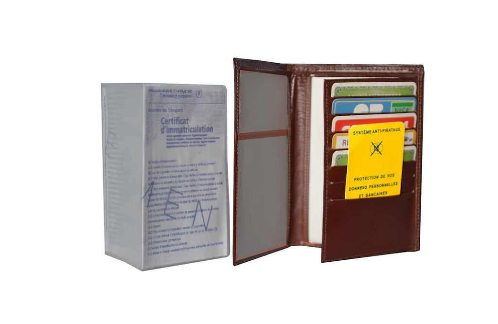 Portefeuille en cuir pour homme anti Piratage Anti Rfid