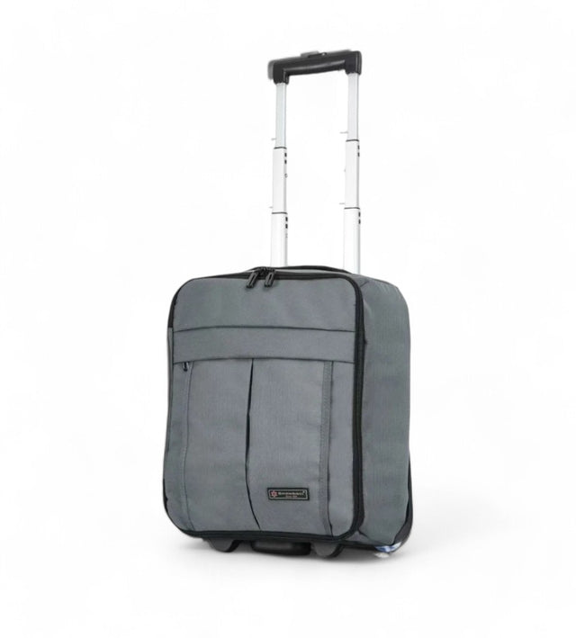 sac de voyage à roulettes 40 cm low cost transavia gris
