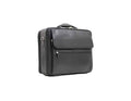 Serviette en cuir noir pour hommes.