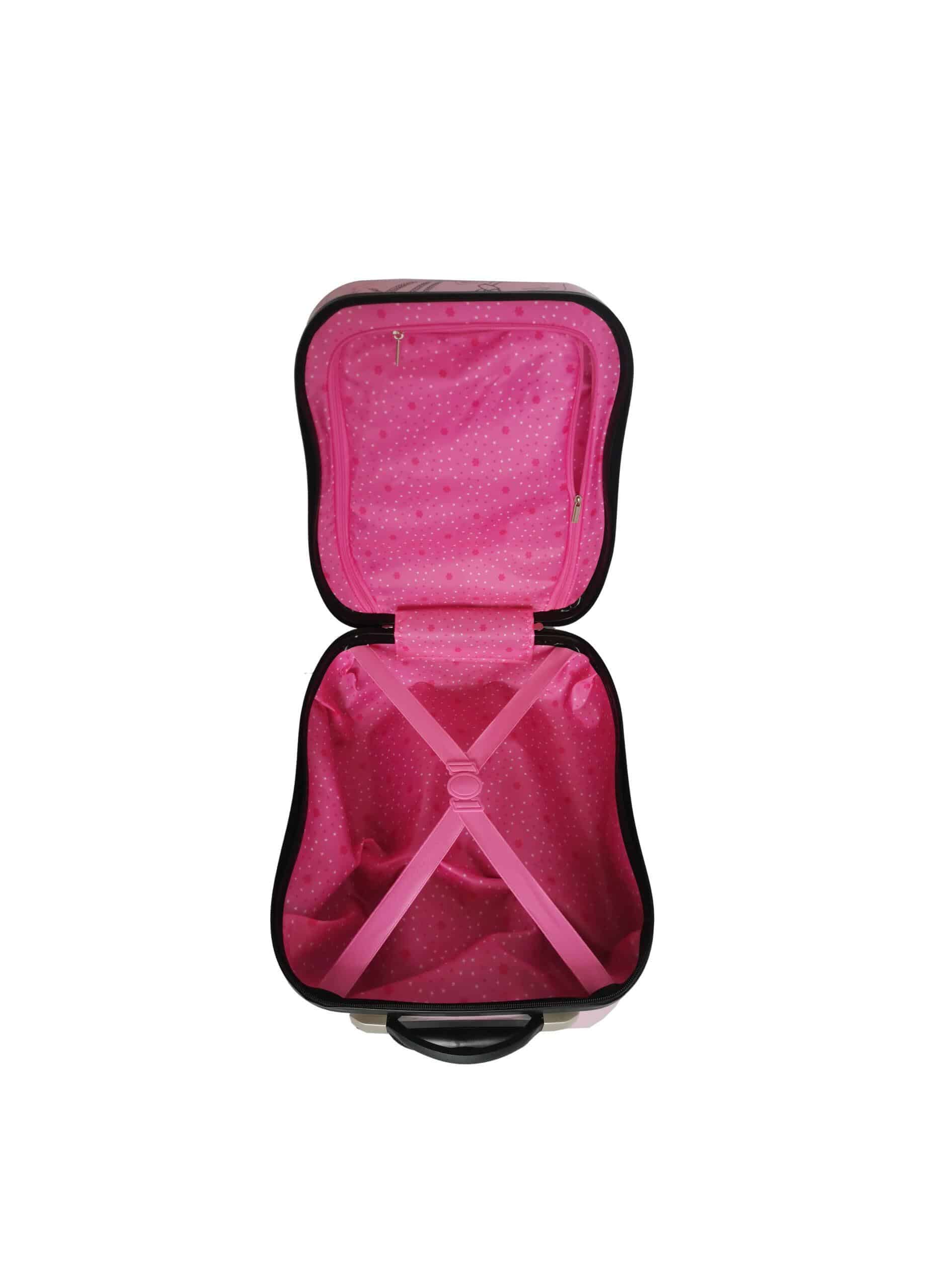 Valise enfant rose low cost « Musik »