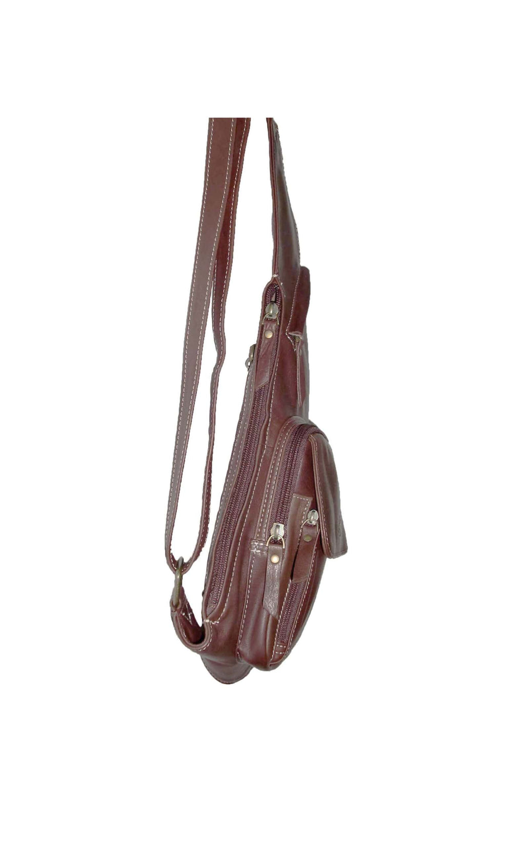 Sac bandoulière en cuir type holster homme
