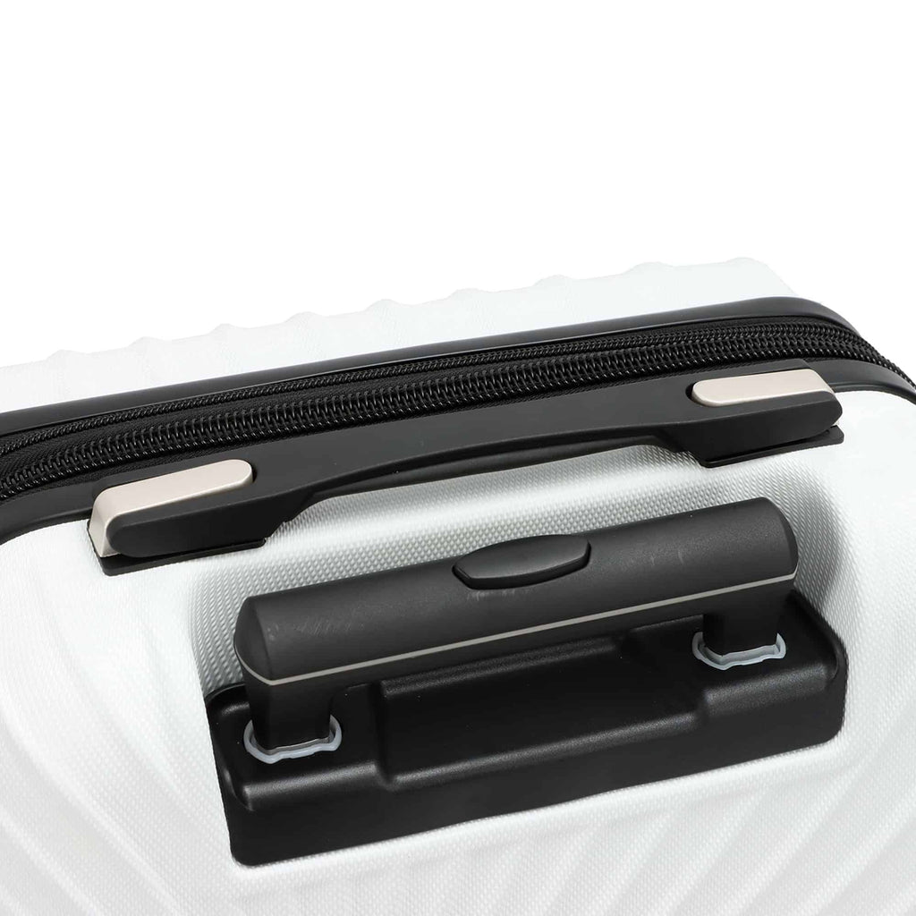 valise cabine sous siege easyjet 45x33x20 cm blanc- vue de poignée rentrée