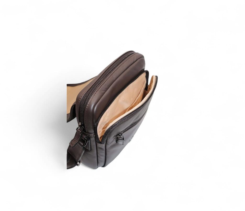 Sac besace bandoulière en cuir sauvage pour homme Katana