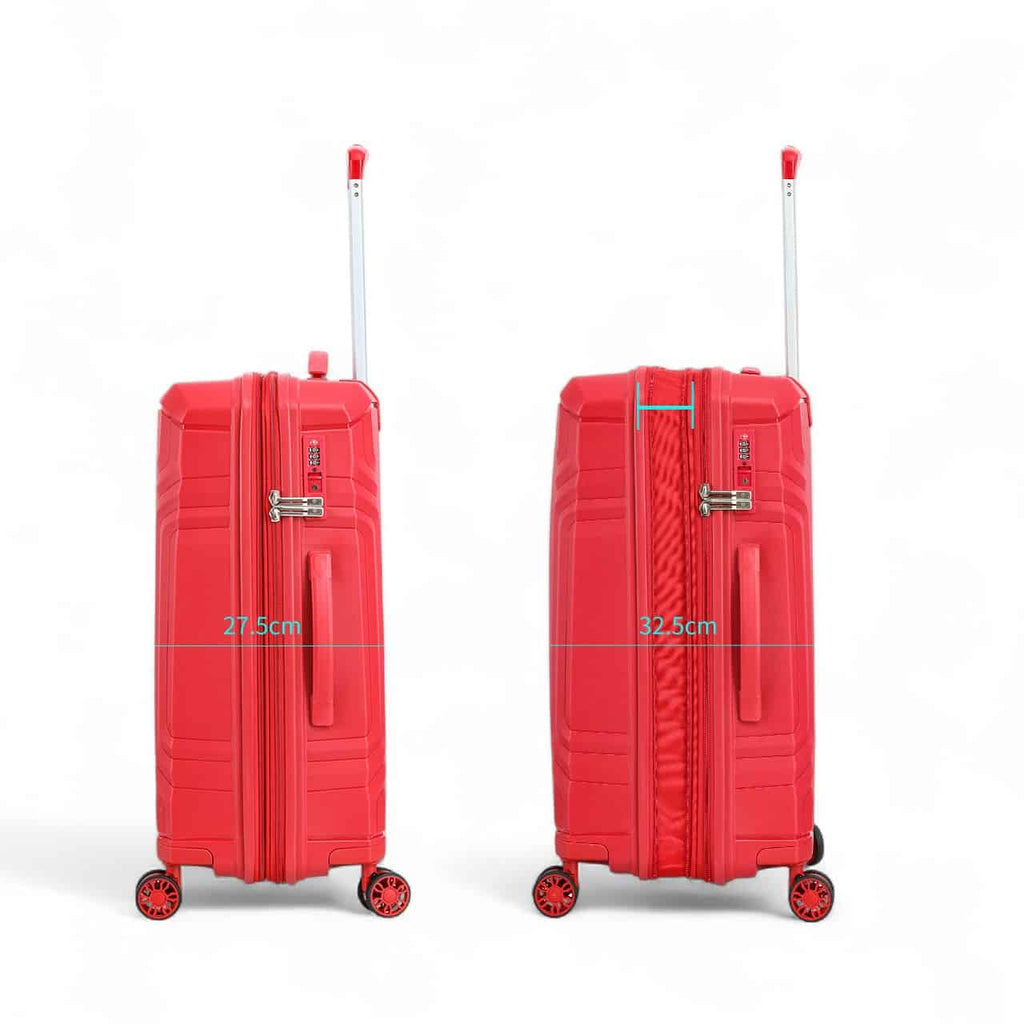 Valise rigide 65 cm extensible en polypropylène Malaga