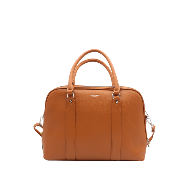 sac à main format A4 pour ordinateur portable camel