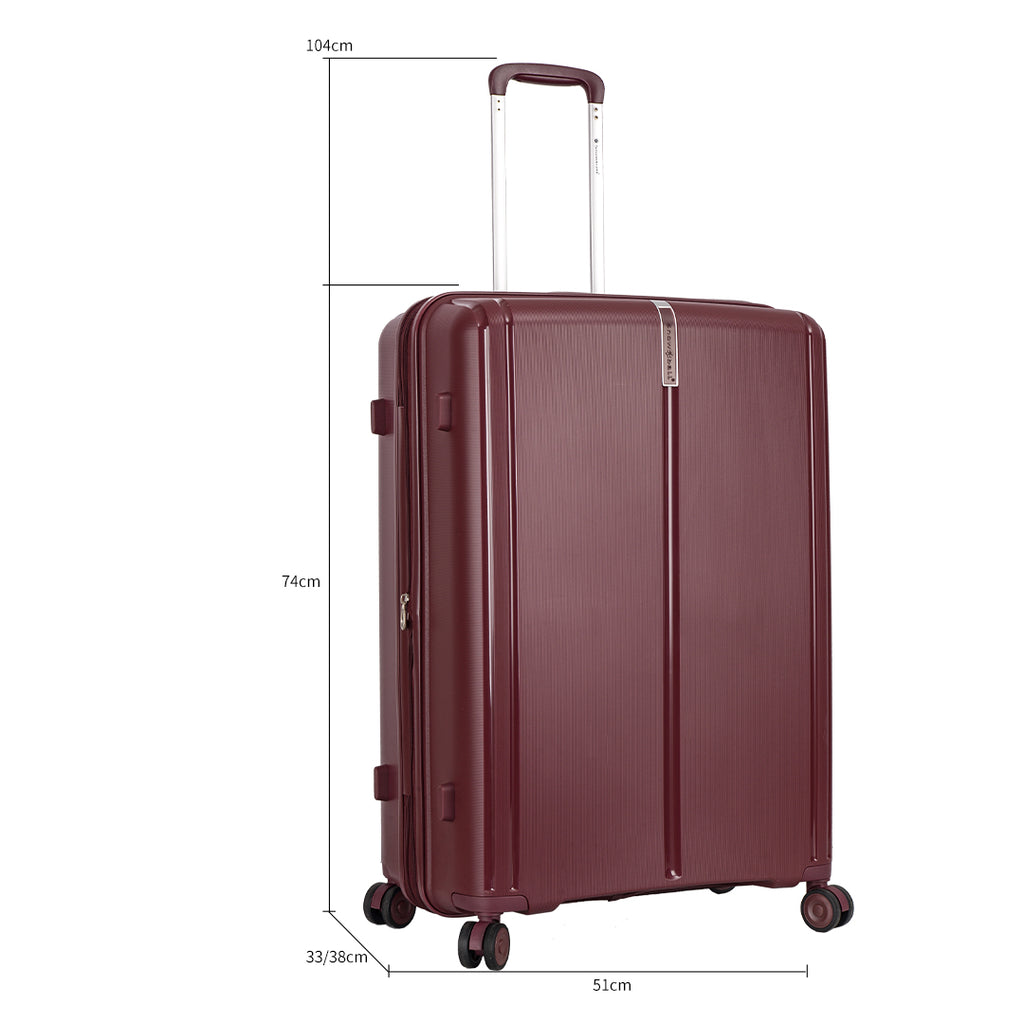 Valise grande taille 75 cm Anti-effraction SécuriSpinner