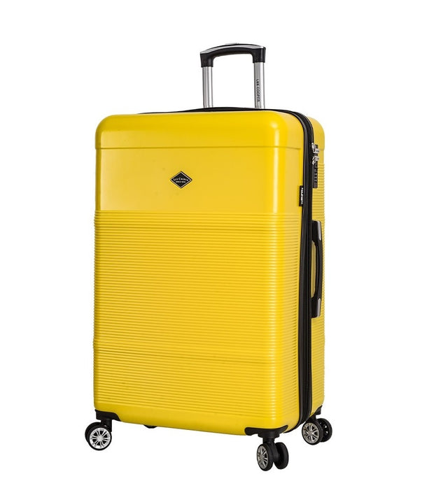 Valise rigide 77 cm Long séjour Lee Cooper JAUNE