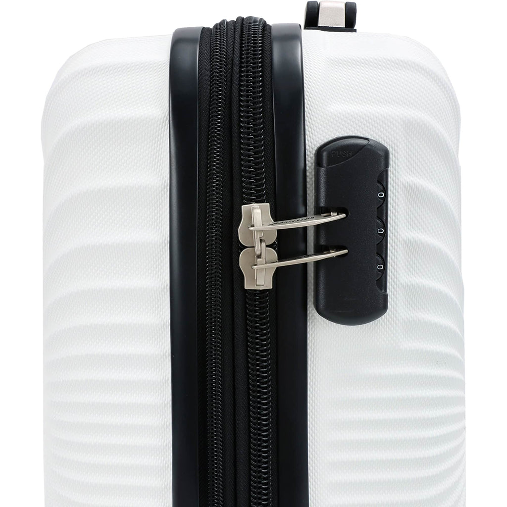 valise cabine sous siege easyjet 45x33x20 cm blanc- vue serrure