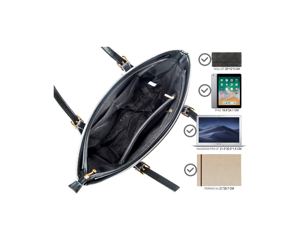 sac cabas épaule A4 noir