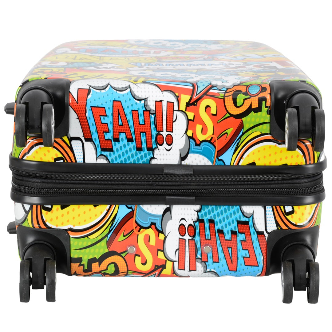 valise rigide 77cm pas cher en polycarbonate pop art