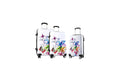 ensemble de 3 valises rigides madisson papillon