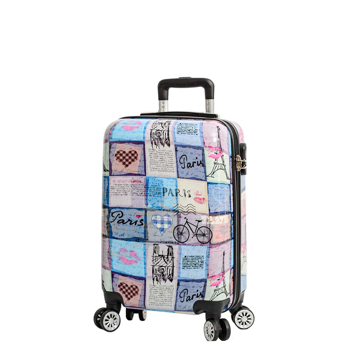 valise cabine 55 cm 4 roues pas cher bleu a