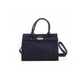 Sac à main aspect daim Flavia de Flora&Co bleu- vue de face