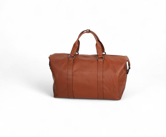 sac de voyage en cuir Katana 81622 marron