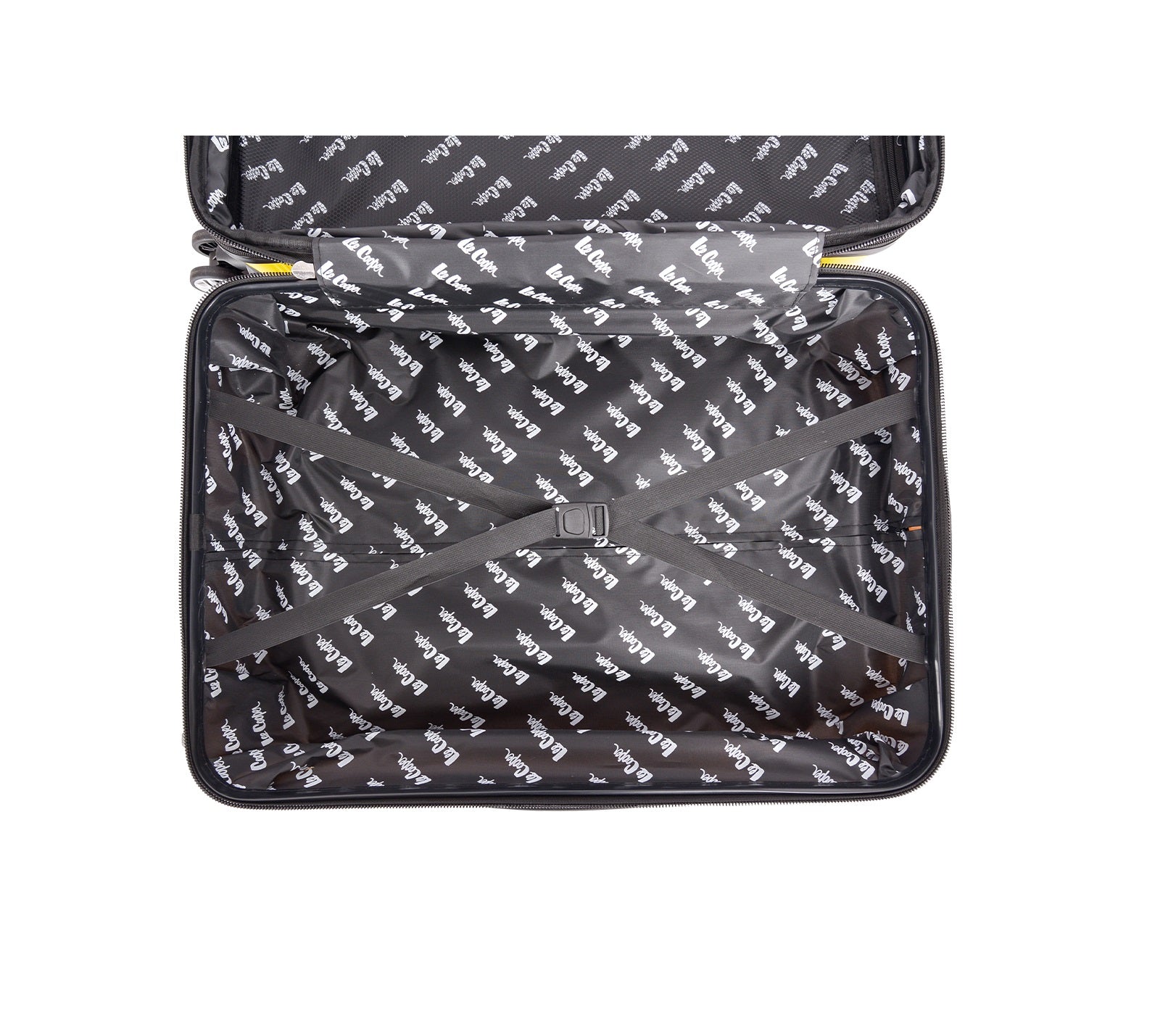 valise rigide moyenne 67 cm en polycarbonate Lee cooper jaune