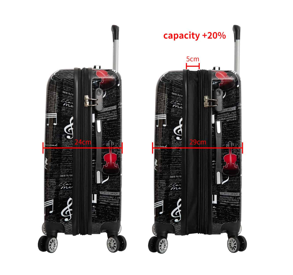 Valise rigide 65 cm en polycarbonate pas cher
