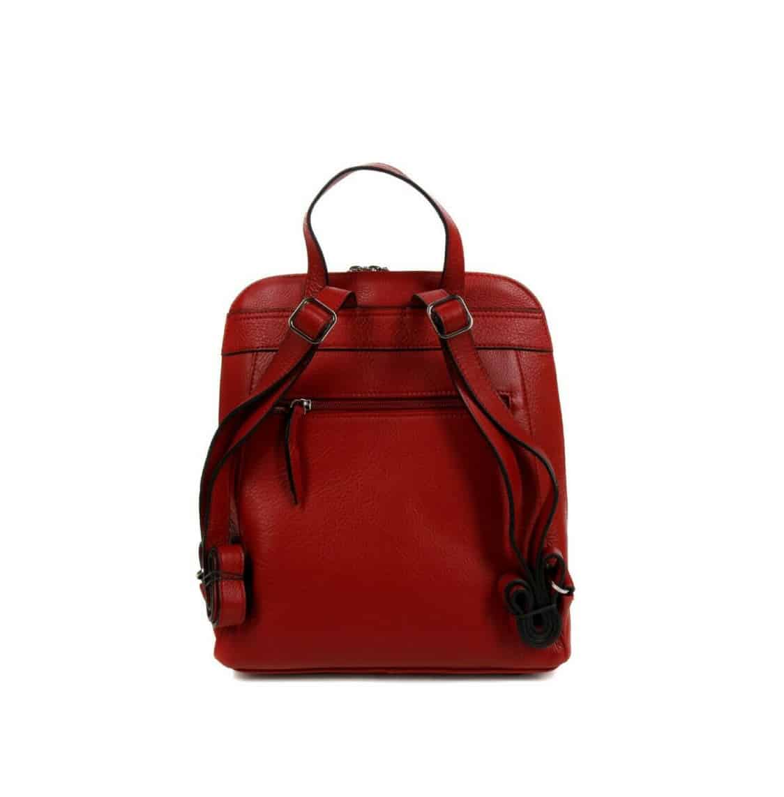 sac à dos cuir rouge femme katana 89807r