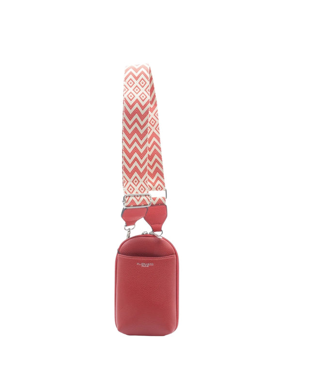 pochette pour téléphone portable rouge pour femme