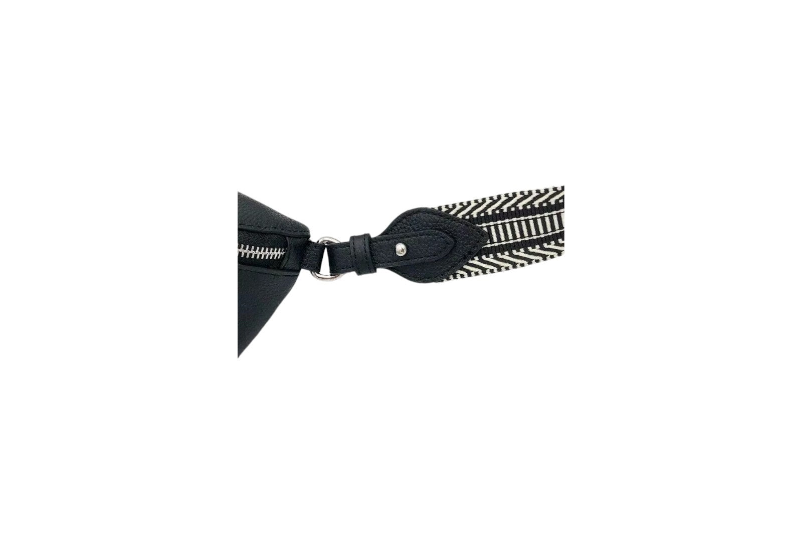 sac banane en cuir pour femme Katana noir