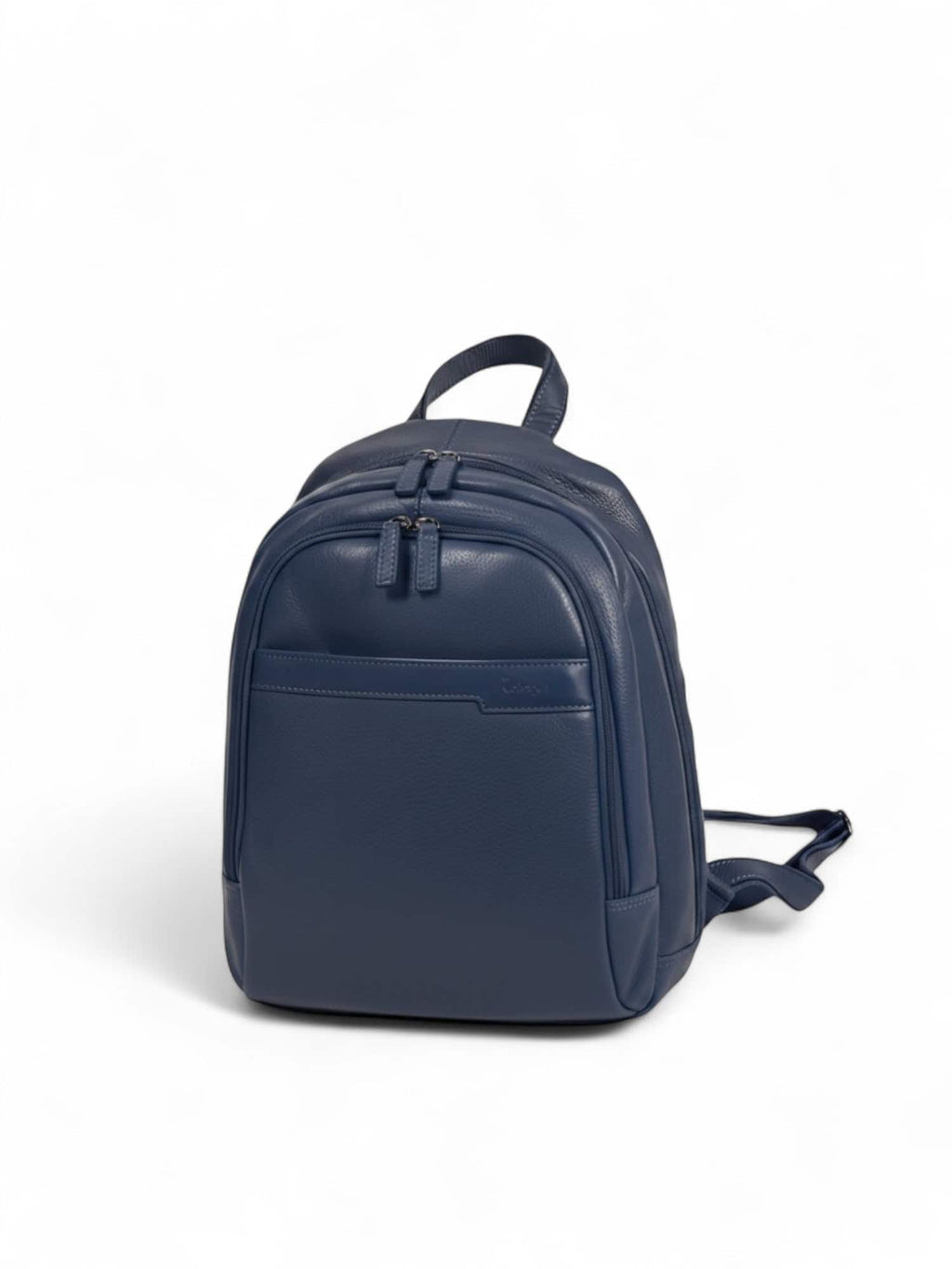 Sac à dos en cuir grainé pour homme et femme Katana 69308 marine- vue de face