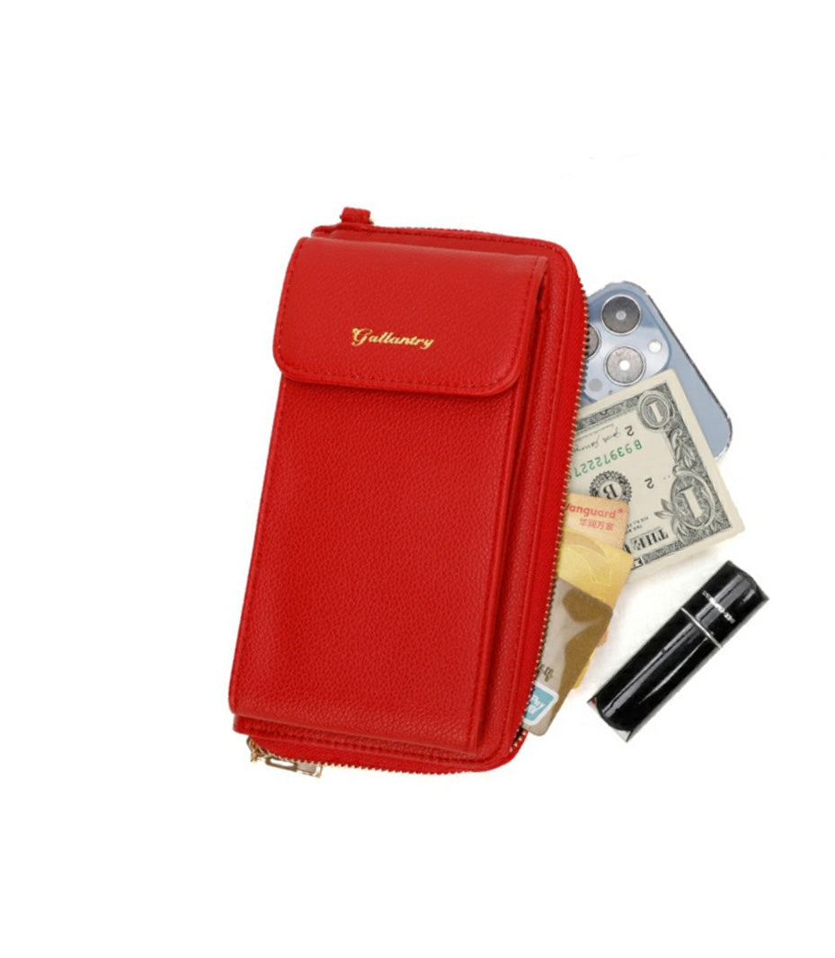 sac bandoulière pour téléphone portable femme ROUGE