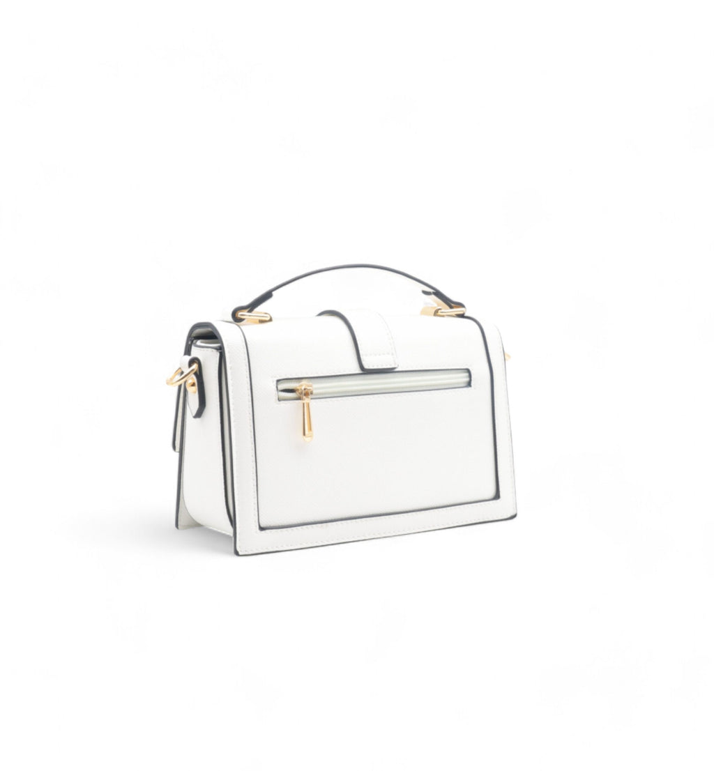 sac à main rigide blanc pas cher a