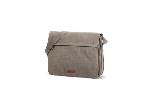 besace A4 en toile et cuir pour homme et femme katana 6565 - vue de 3/4