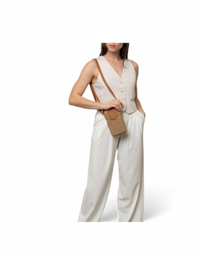 Sac bandoulière paille pour smartphone Flora&Co