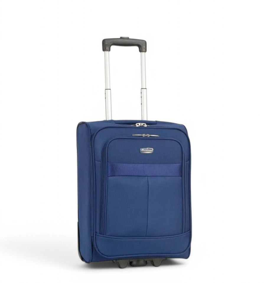Valise cabine 52 cm semi-rigide bleu 1