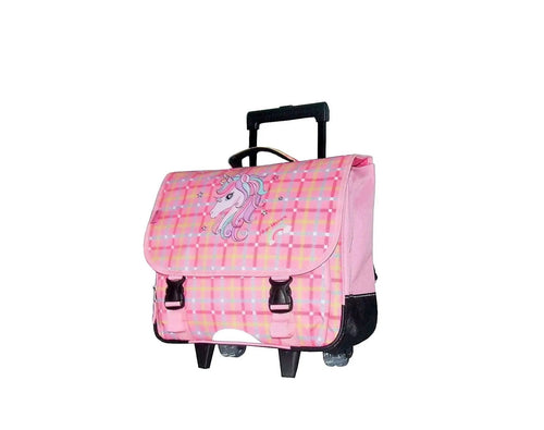 Cartable à roulettes CP CE1 CE2 Licorne 38 cm