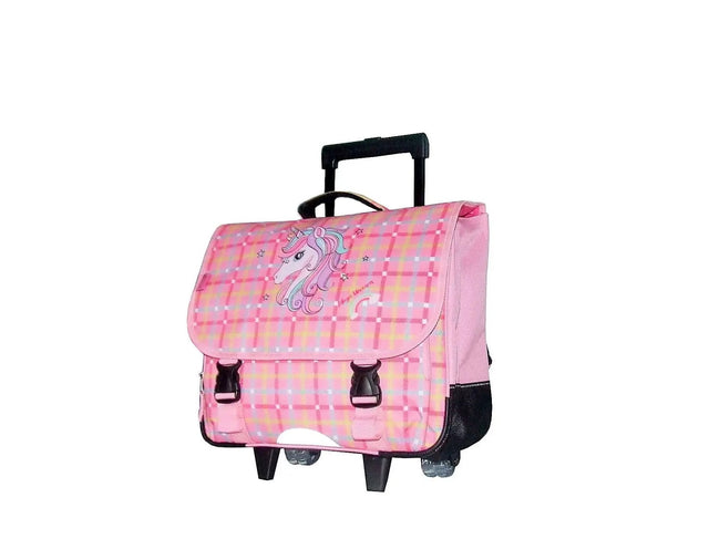 Cartable à roulettes CP CE1 CE2 Licorne 38 cm