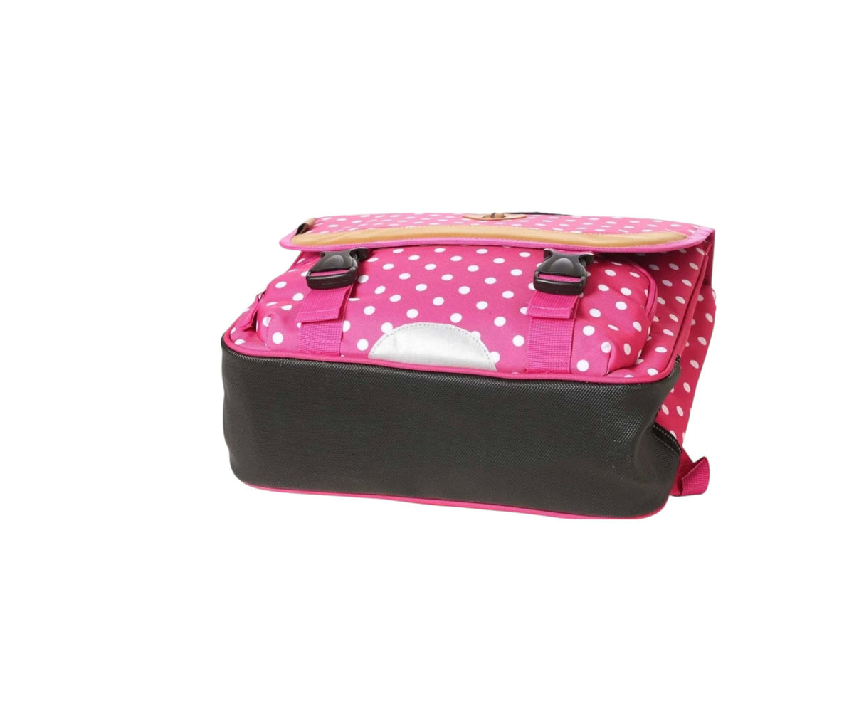 grand cartable scolaire ce2 cm1 cm2 pour fille Snowball rose : vue dessous