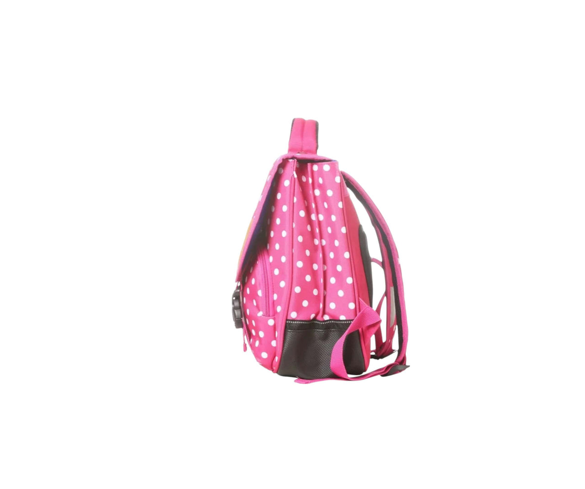 grand cartable scolaire ce2 cm1 cm2 pour fille Snowball rose : vue de profil
