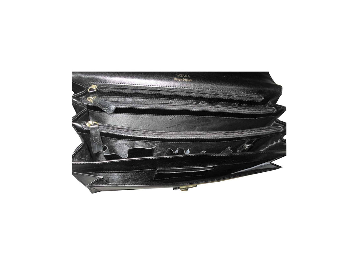 Cartable en cuir 3 soufflets Seattle de Katana