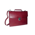 Cartable en cuir un soufflet